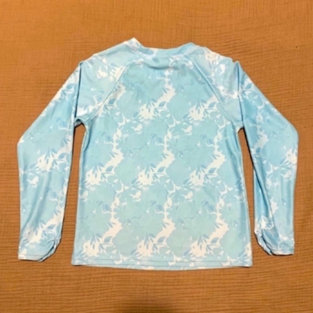 Snapper Rock Floral Light Blue RashGuard - Picture 2 of 5